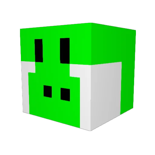 amchesley Minecraft avatar head, 3D render