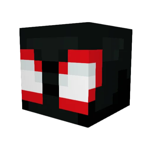amdax Minecraft avatar head, 3D render