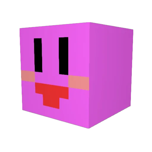 ame0414 Minecraft avatar head, 3D render
