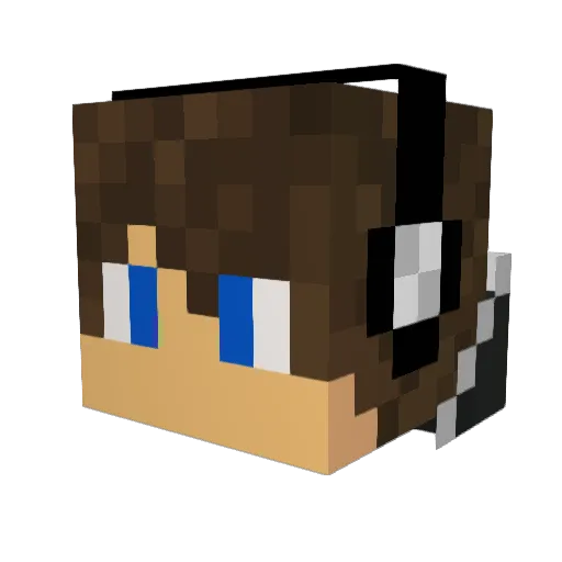 ame3598 Minecraft avatar head, 3D render