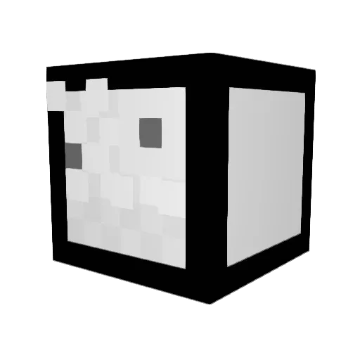 ameba41 Minecraft avatar head, 3D render