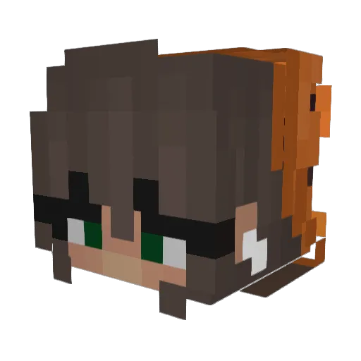ameeelia13 Minecraft avatar head, 3D render