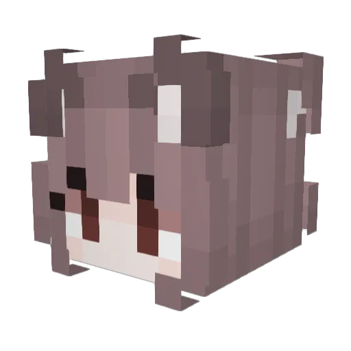 ameflow92 Minecraft avatar head, 3D render