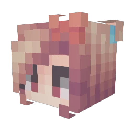 amehud Minecraft avatar head, 3D render