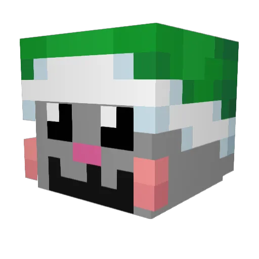 amel4av Minecraft avatar head, 3D render