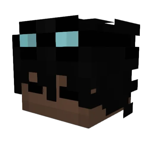 amelagrimas Minecraft avatar head, 3D render