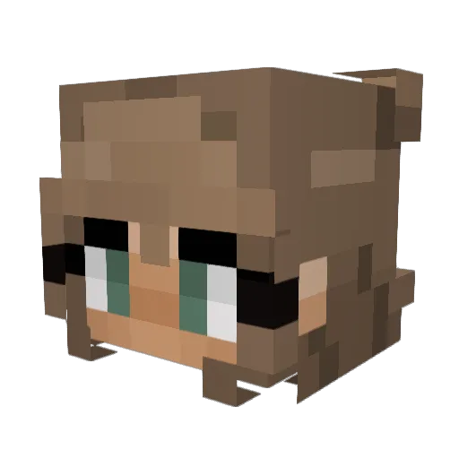 ameliaiscool08 Minecraft avatar head, 3D render