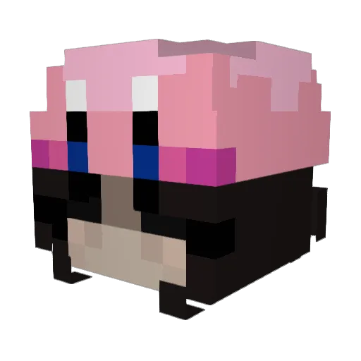 amelialia2009 Minecraft avatar head, 3D render