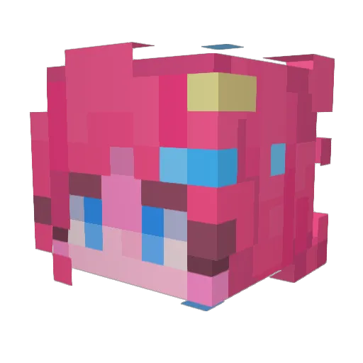 amelion5 Minecraft avatar head, 3D render