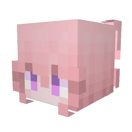 amelliaa_ Minecraft avatar head, 3D render