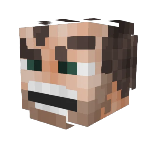 amendiz Minecraft avatar head, 3D render