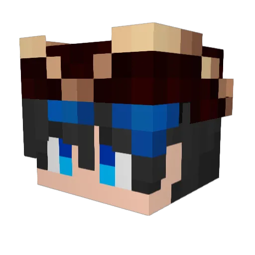 amendoza37 Minecraft avatar head, 3D render