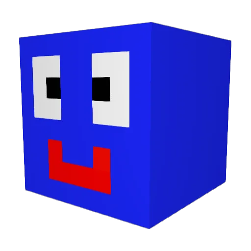 amepati Minecraft avatar head, 3D render