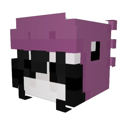 amerita Minecraft avatar head, 3D render