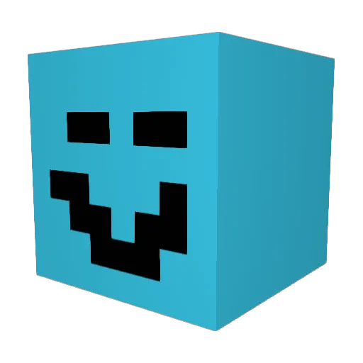 ames2x Minecraft avatar head, 3D render