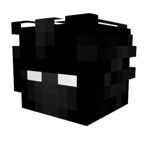 ametarasugaming Minecraft avatar head, 3D render