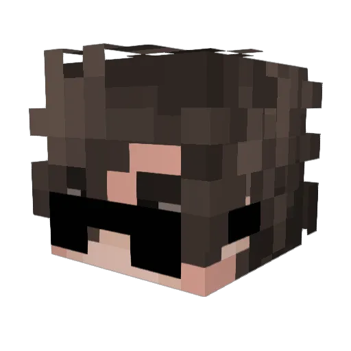 amethyst_yt Minecraft avatar head, 3D render