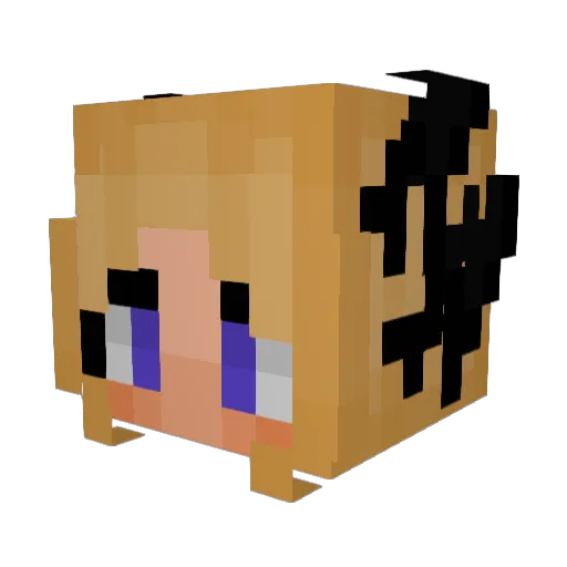 amethystrose2004 Minecraft avatar head, 3D render