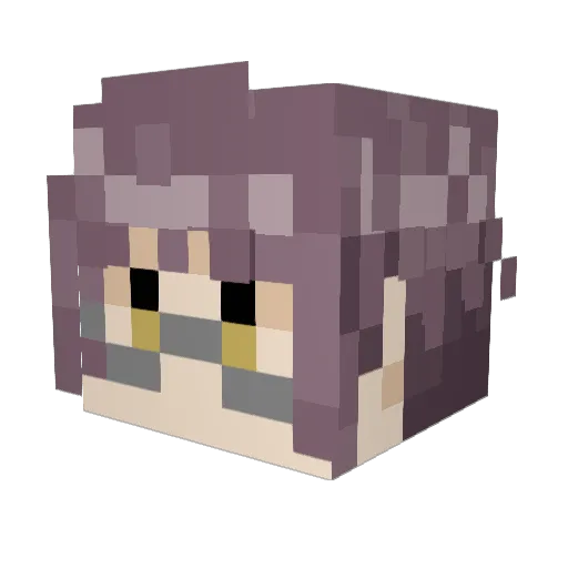 ametonbo Minecraft avatar head, 3D render