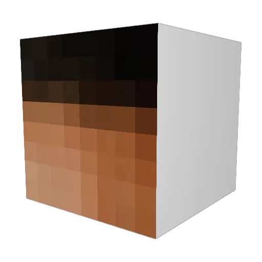 amf720 Minecraft avatar head, 3D render