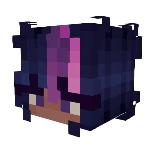 amhamas Minecraft avatar head, 3D render