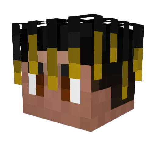ami32 Minecraft avatar head, 3D render