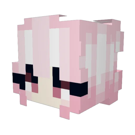 amia37 Minecraft avatar head, 3D render