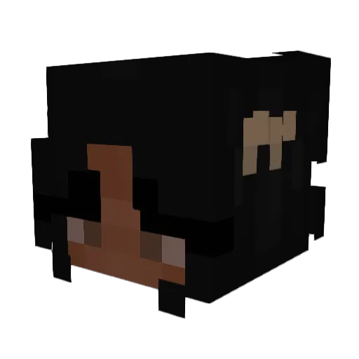 amiasezenem Minecraft avatar head, 3D render