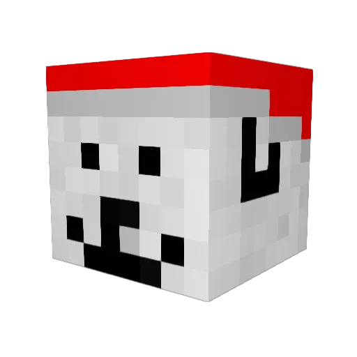 amibata Minecraft avatar head, 3D render