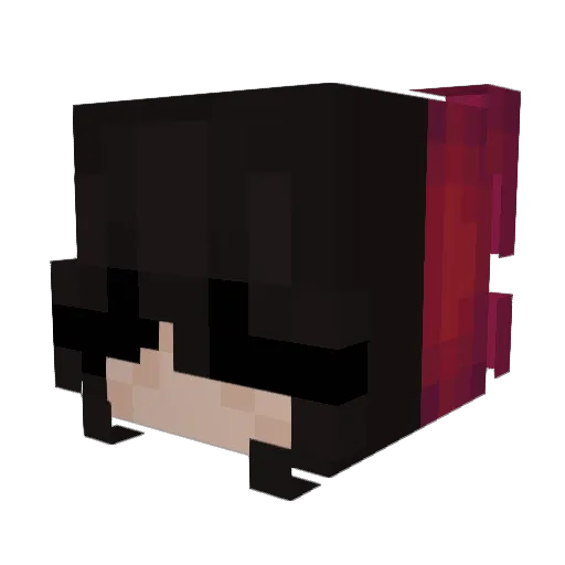 amiesxo Minecraft avatar head, 3D render