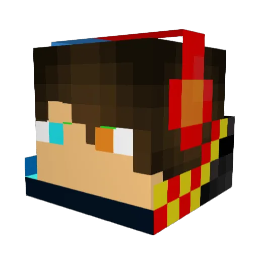 amigo27 Minecraft avatar head, 3D render
