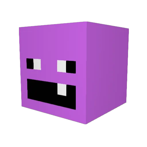 amigoNoob Minecraft avatar head, 3D render