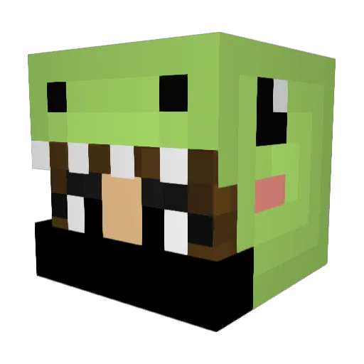 amii207 Minecraft avatar head, 3D render