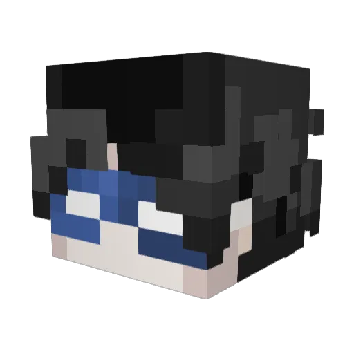 amiirrre Minecraft avatar head, 3D render