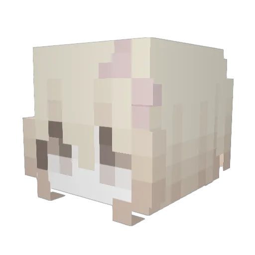 amilia07 Minecraft avatar head, 3D render