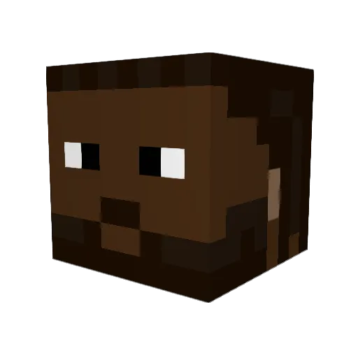 amilijoon Minecraft avatar head, 3D render
