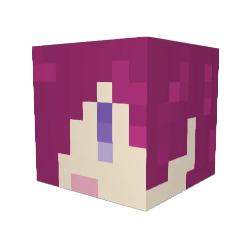 amin_kyo Minecraft avatar head, 3D render
