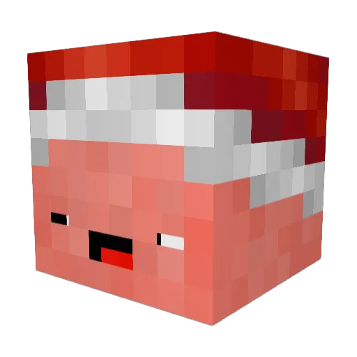 amingaleev Minecraft avatar head, 3D render