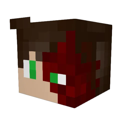 amir1387man Minecraft avatar head, 3D render