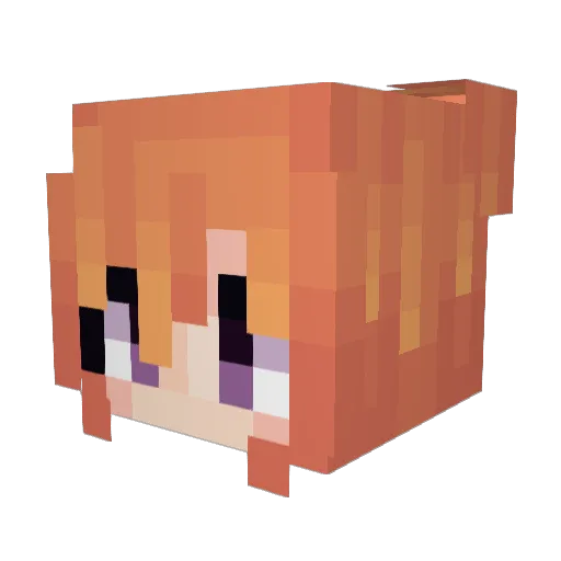 amiracat123 Minecraft avatar head, 3D render