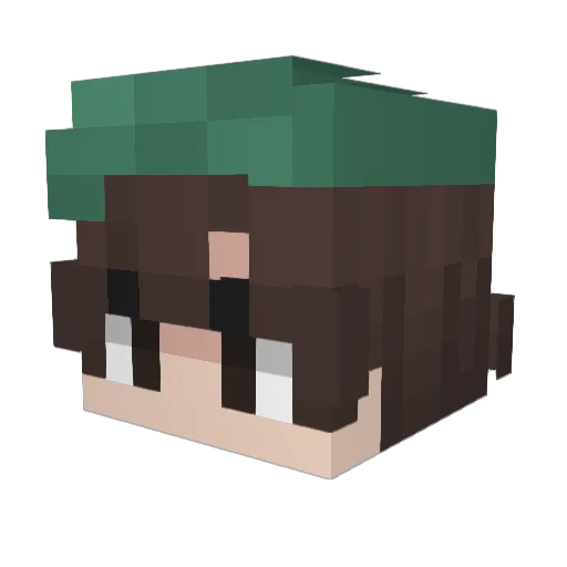 amiracl3 Minecraft avatar head, 3D render