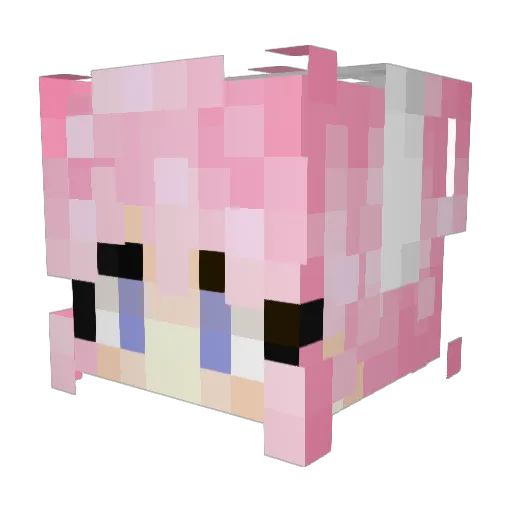 amircheto2 Minecraft avatar head, 3D render