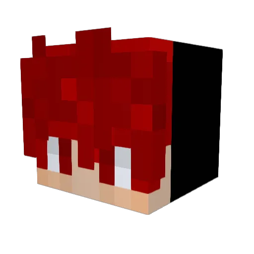 amirkaftarbaz Minecraft avatar head, 3D render