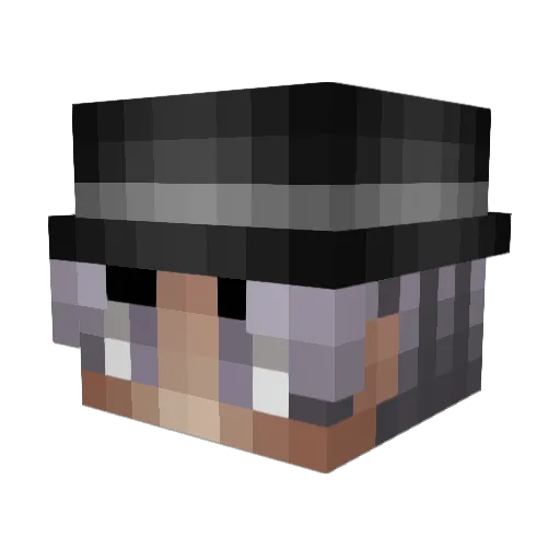 amit576 Minecraft avatar head, 3D render