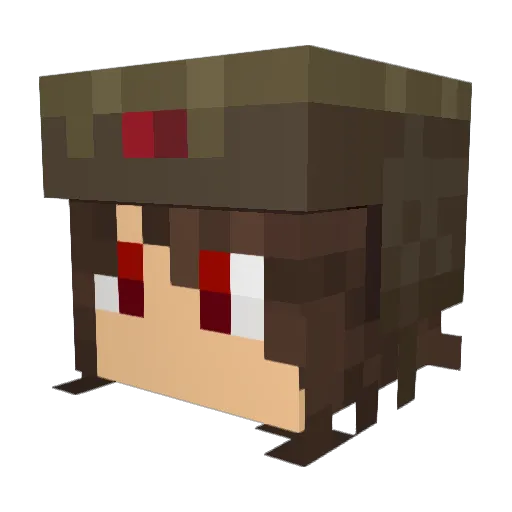 amitaks12 Minecraft avatar head, 3D render