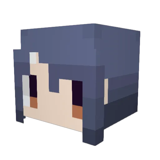 amitan346P Minecraft avatar head, 3D render