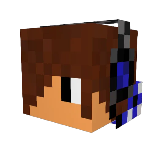 amitay123 Minecraft avatar head, 3D render