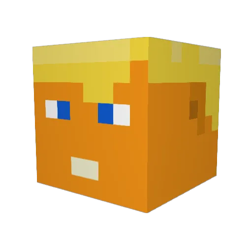 amitti123 Minecraft avatar head, 3D render