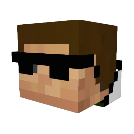 amjad111 Minecraft avatar head, 3D render
