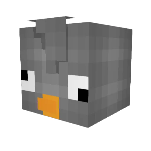 amjado Minecraft avatar head, 3D render